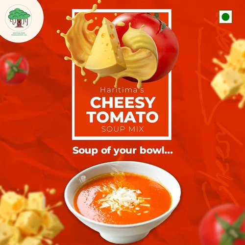 Haritima's Red Cheesy Tomato Soup
