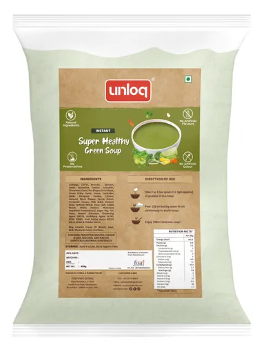 Instant Super Healthy Green Soup, 1kg Pack, Serve 80 Bowls