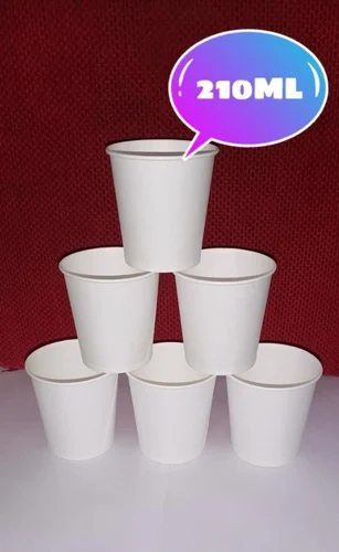 Disposable Plain Paper Glass 210ml