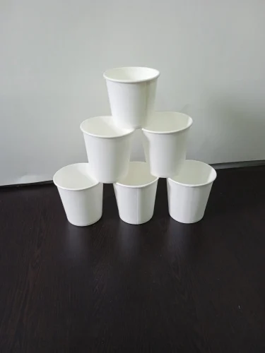 White Disposable Bio degrable Paper Cup