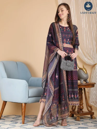 Anarkali kurti with dupatta M5