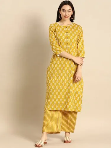 Cotton Printed Kurti Palazzo Set