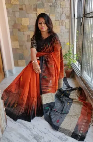 Cotton Silk Saree, Handwash, With Blouse Piece