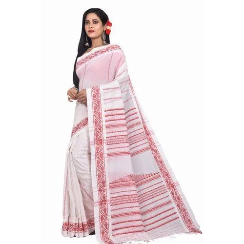6.5 Meter Casual Printed Handloom Cotton Saree