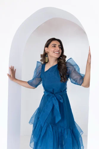 Blue Dress Western Wear