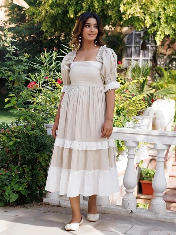 Castle Wall Cotton Dress