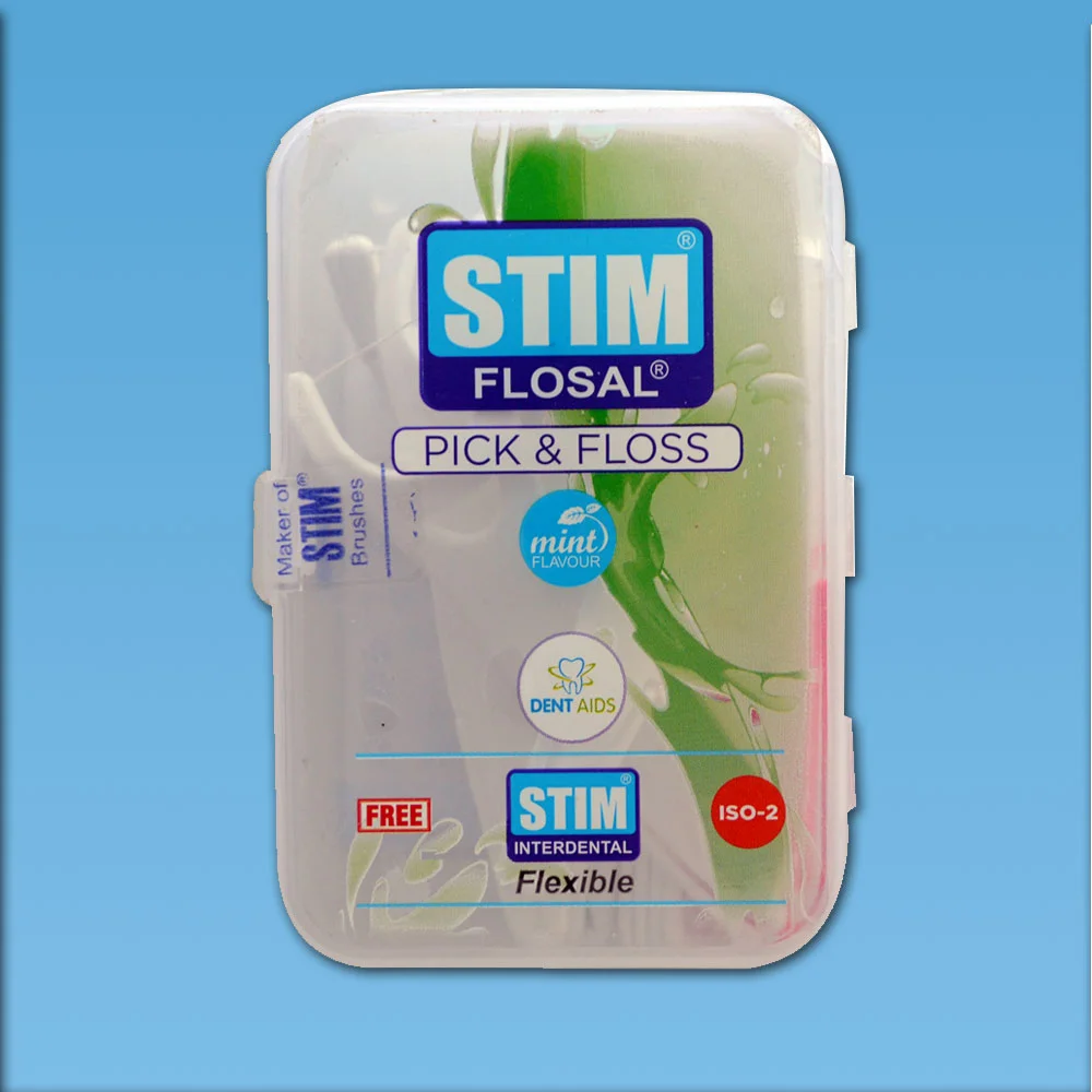 STIM Flosal - Pick And Floss - Right Angle