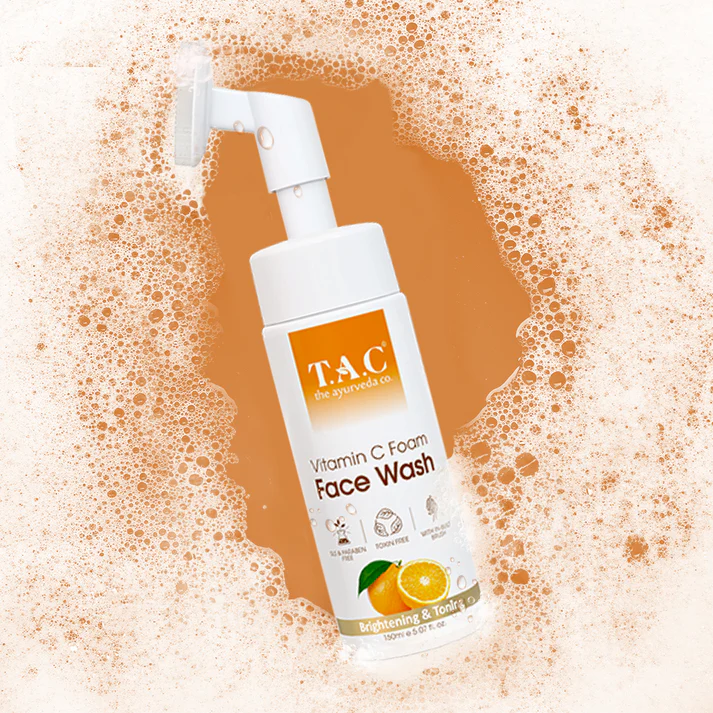 Vitamin C Foaming Face Wash Anti Aging Foaming Face Wash for Glowing Skin, Tones &amp; Tightens
