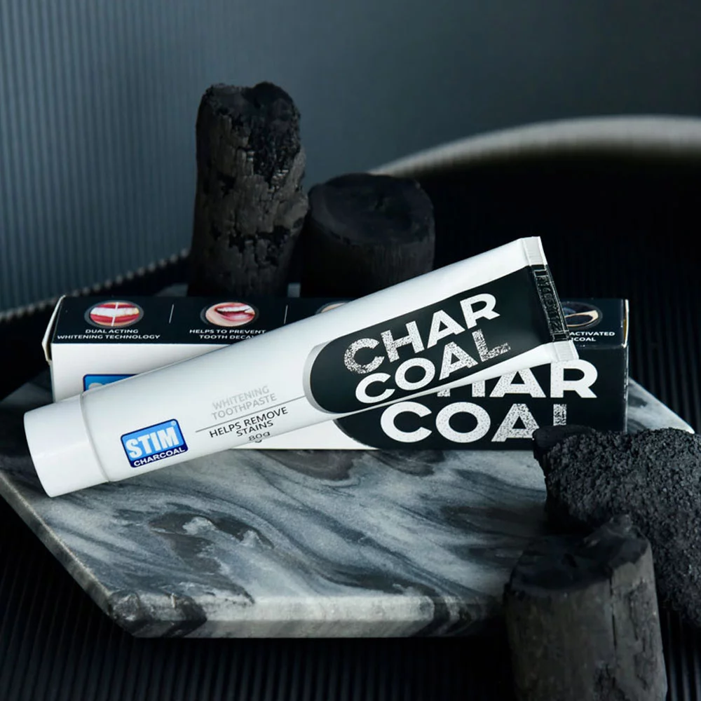 STIM TEETH WHITENING CHARCAOL TOOTHPASTE