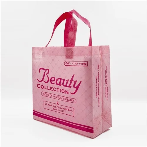 Beauty Collection Non-woven Box Bag W 10” x H 10” x G 4”