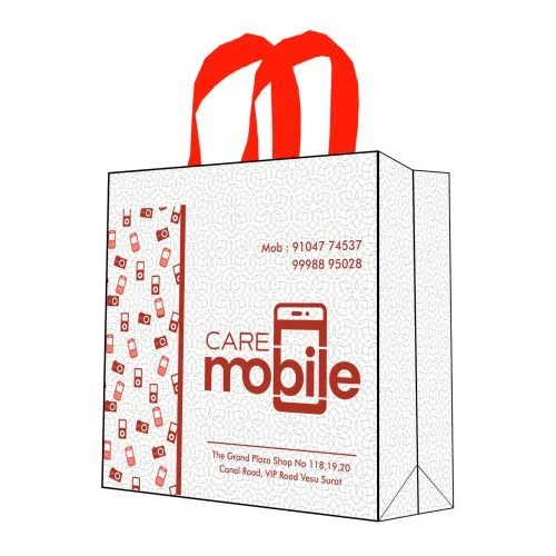 Care Mobile Non Woven Box Bag W 10” x H 10” x G 4”