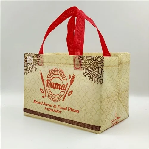 Kamal Food Plaza Non woven Mini Parcel Bag W 9” x H 6” x G 6”