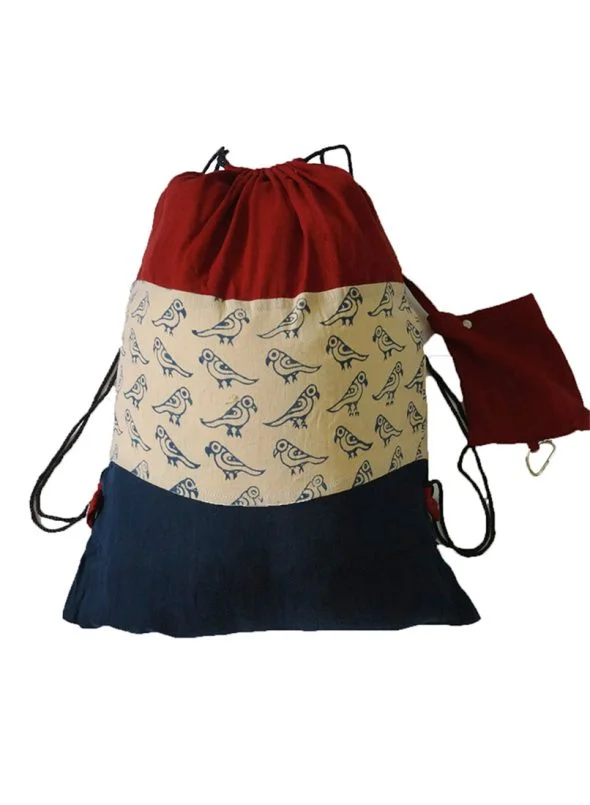 PATCHWORK DRAWSTRING BAG – SUSTAINABLE BAG