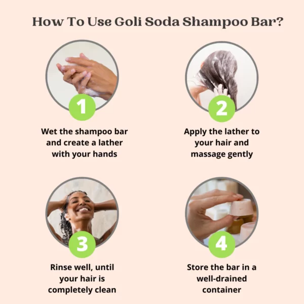 Goli Soda All Natural Probiotics Shampoo Bar for Oily Hair - 90 g - Image 8