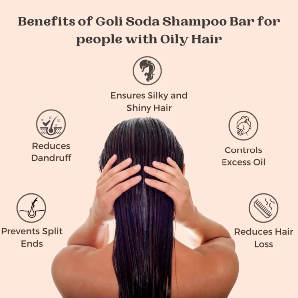 Goli Soda All Natural Probiotics Shampoo Bar for Oily Hair - 90 g - Image 10