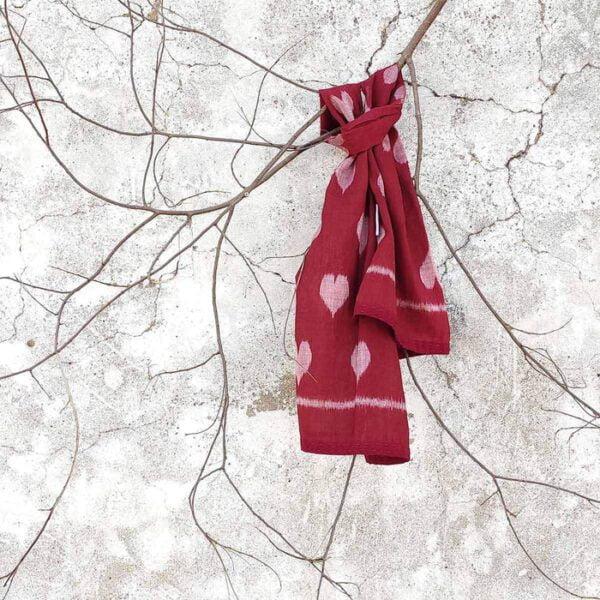 Taash Hearts Skinny Scarf