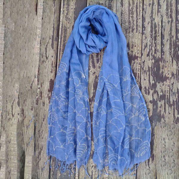 Sea Scapes Batik Scarf