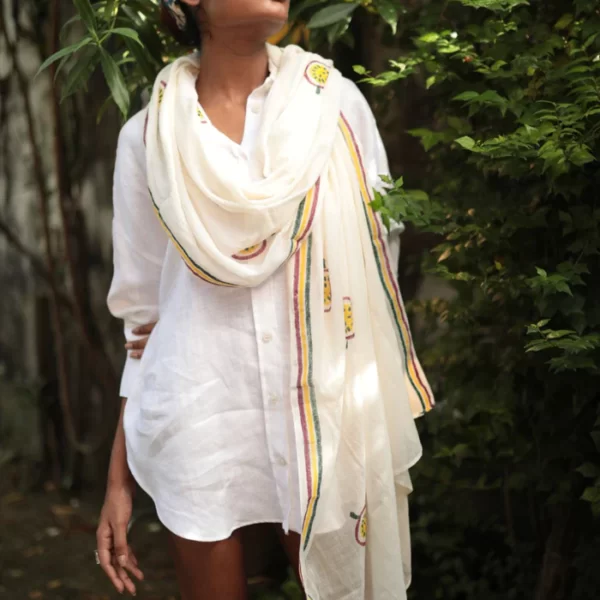 Passion Fruit Organic Cotton Stole - Image 2