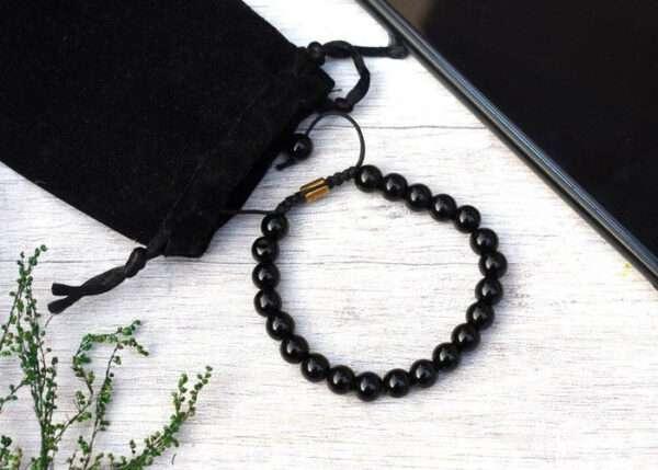 Certified Unisex Onyx Bracelet - Black - Image 4