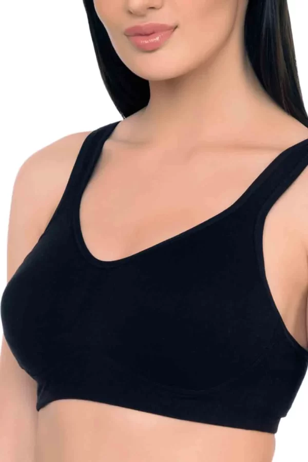 Organic Cotton Antimicrobial Soft Cup Full Coverage Bra-ISB097 - Image 4