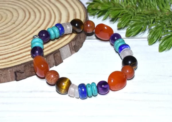 Natural Unisex Seven Chakra Bracelet For Opening All 7 Chakras - Image 2