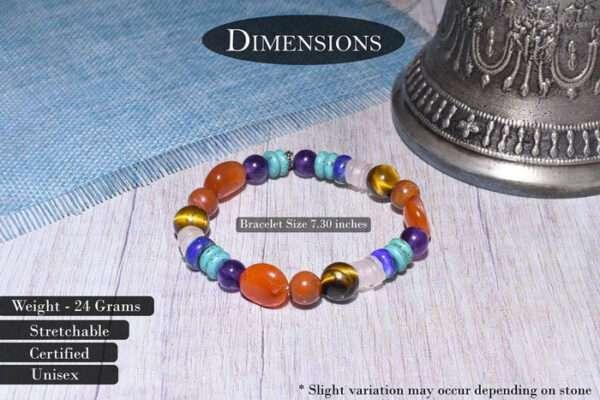 Natural Unisex Seven Chakra Bracelet For Opening All 7 Chakras - Image 4