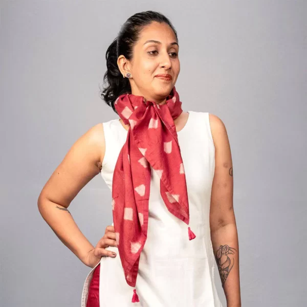 Taash Diamonds Ikat Square Scarf