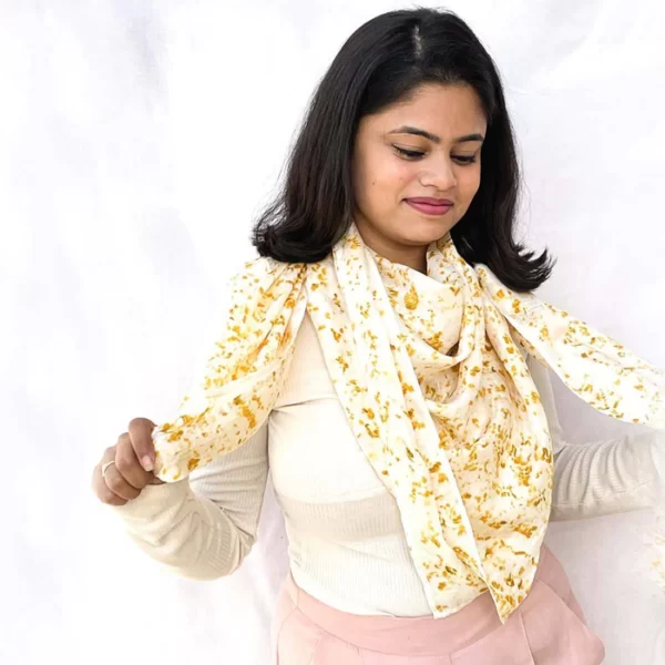 Popcorn Silk Square Scarf - Image 2