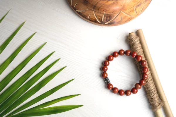 ORIGINAL RED JASPER BRACELET FOR BALANCE, ENDURANCE AND EMOTIONAL WELLBEING - Image 3