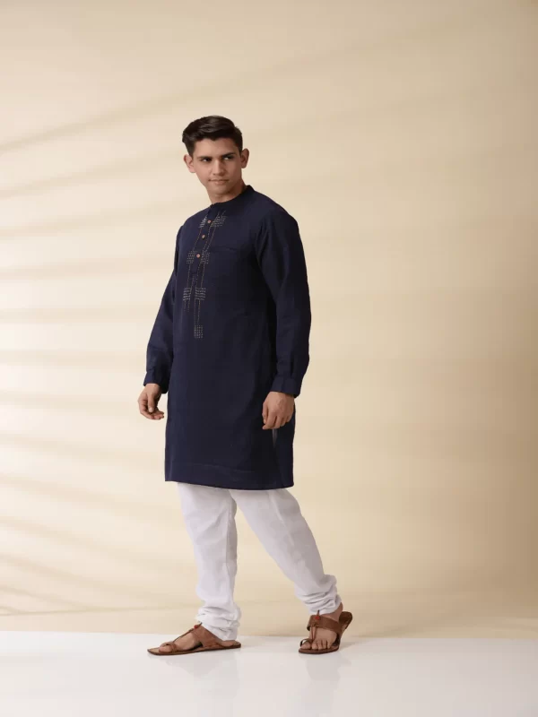 Indigo Khadi Men's Kurta