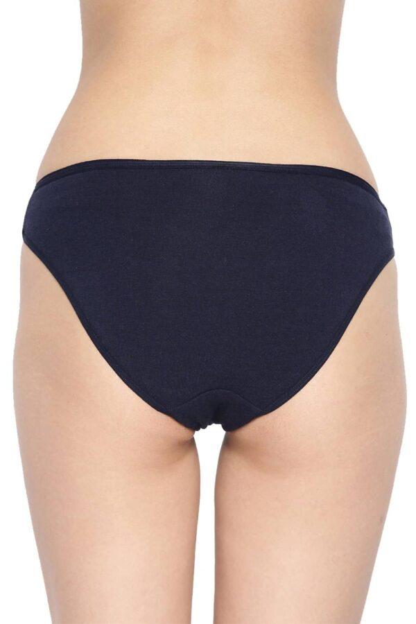 Organic Cotton Antimicrobial Bikini (Pack Of 2)-IMP004-Navy_Navy - Image 2