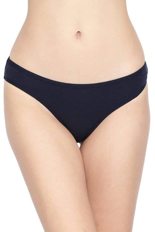 Organic Cotton Antimicrobial Bikini (Pack Of 2)-IMP004-Navy_Navy - Image 3