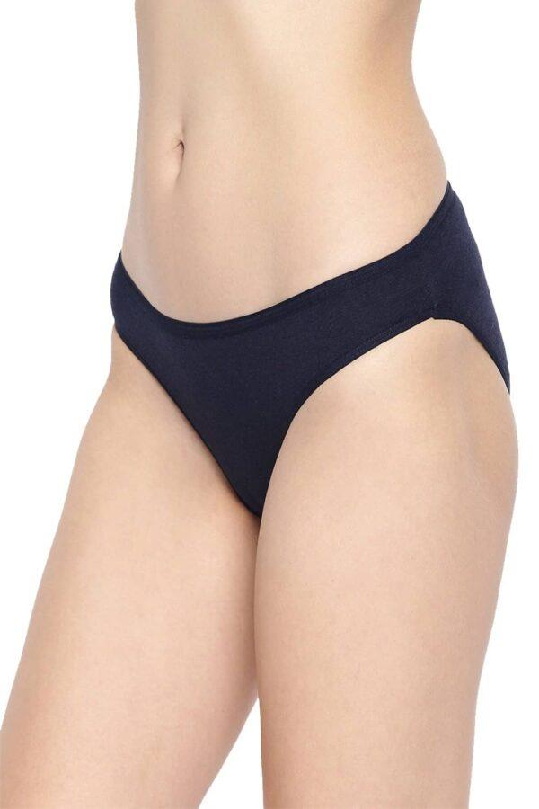 Organic Cotton Antimicrobial Bikini (Pack Of 2)-IMP004-Navy_Navy - Image 4