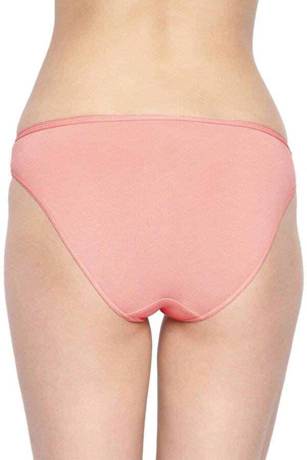 Organic Cotton Antimicrobial Bikini (Pack Of 2)-IMP004-Peach_Peach - Image 2