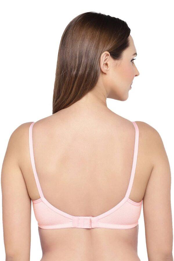 Organic Cotton Antimicrobial Seamless Triangular bra-ISB002-Pink - Image 2