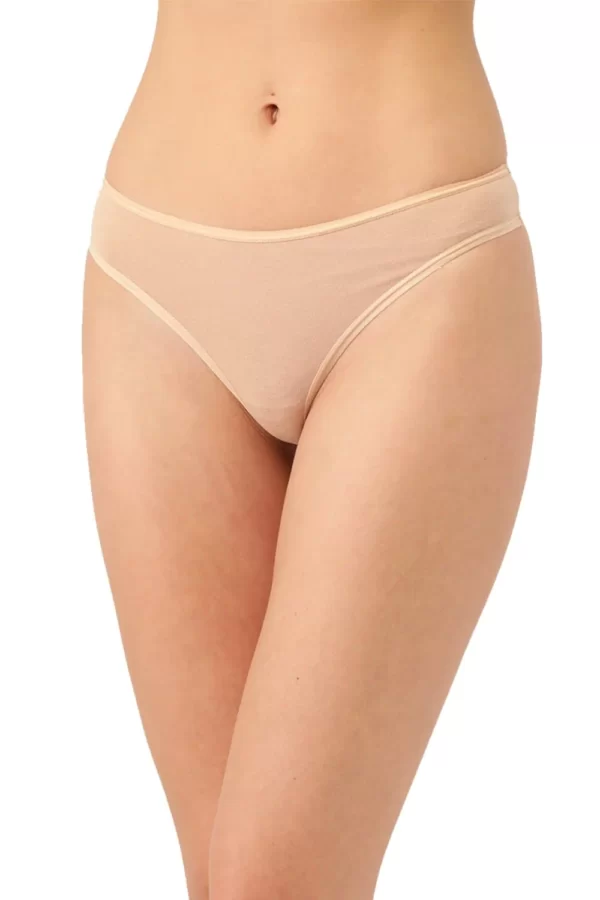 Organic Cotton Antimicrobial Thong (Pack Of 2)-ISP054-Skin_Skin - Image 3