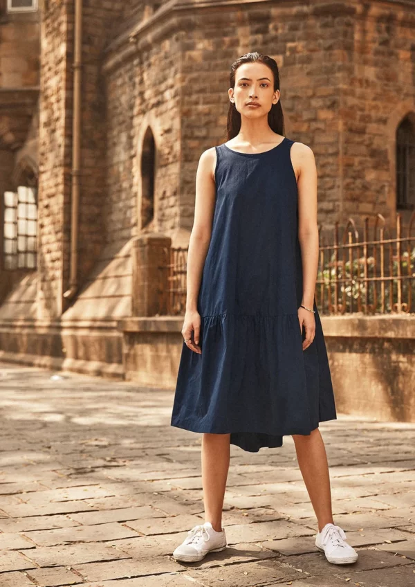 Indigo Swing Dress