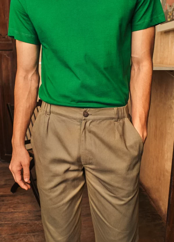 Olive Slim Pants - Image 3