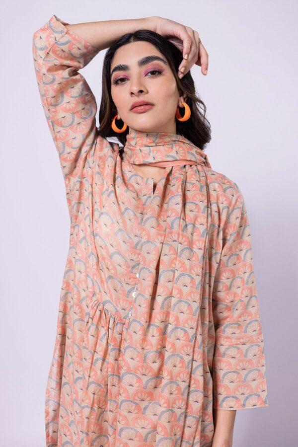 Khaadi Eid Festive Lawn 2023 | ala23140_off-white - Image 3