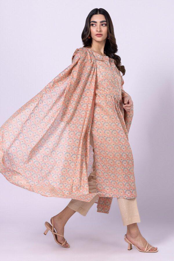 Khaadi Eid Festive Lawn 2023 | ala23140_off-white - Image 2