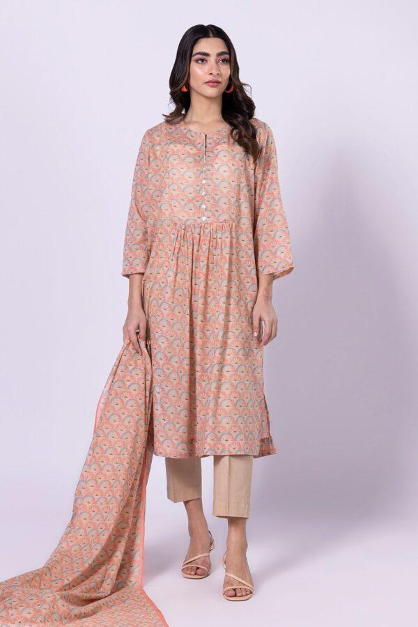 Khaadi Eid Festive Lawn 2023 | ala23140_off-white