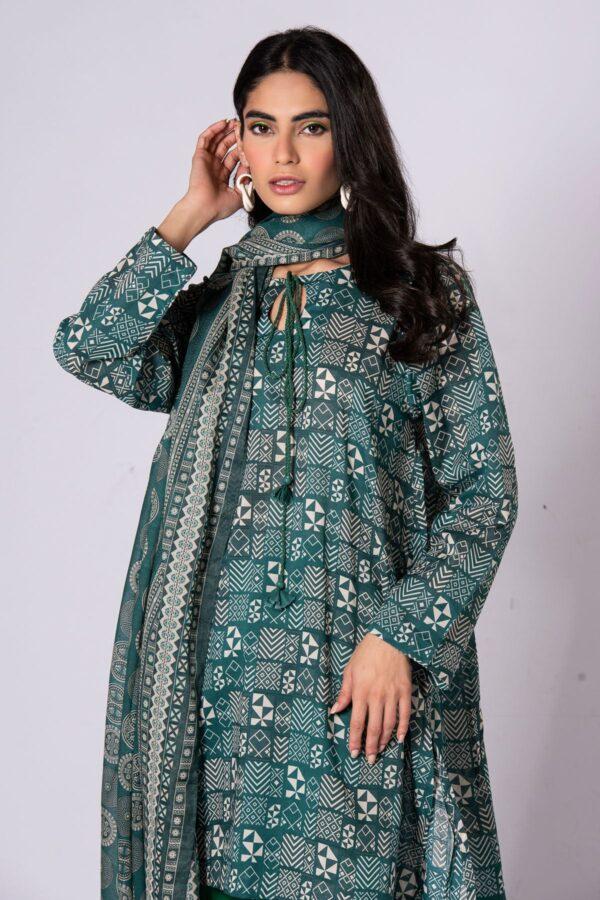 Khaadi Eid Festive Lawn 2023 | ala23161_pink - Image 2