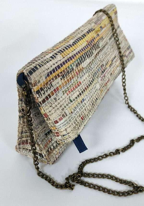 Eclectic Foldover Clutch – Navy Lining - Image 3