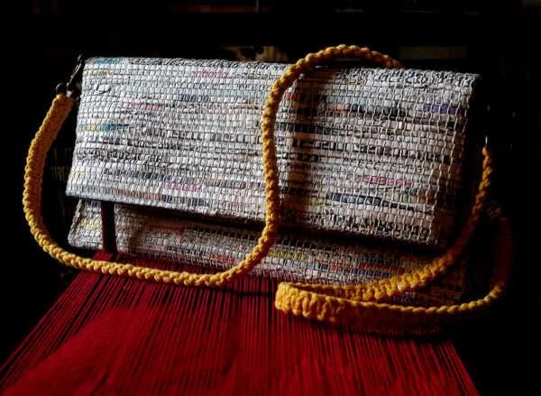 Eclectic Foldover Clutch – Maroon Lining - Image 4