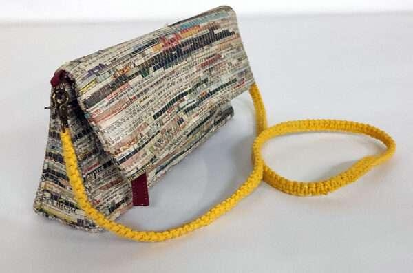 Eclectic Foldover Clutch – Maroon Lining - Image 3