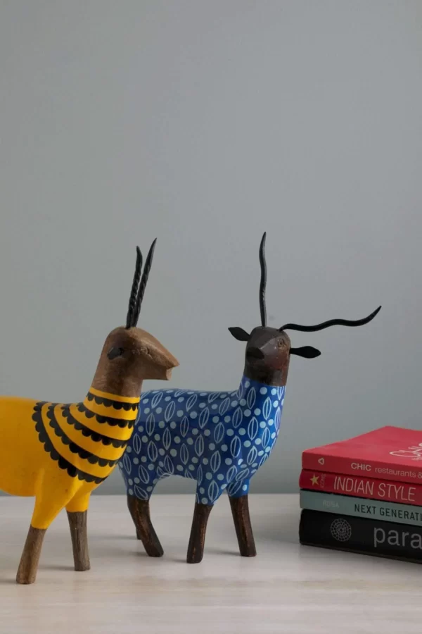 Chital Hand Painted Animal Figurine - Image 3