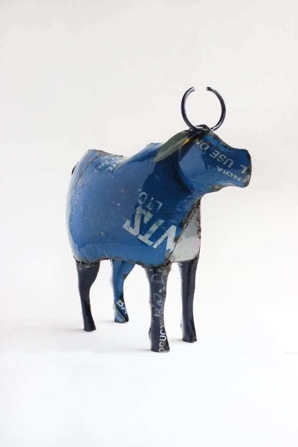 Nandu The Bull Animal Figurine (Recycled Metal) - Image 3