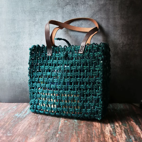 Handmade Sabai Grass Mesh Bag