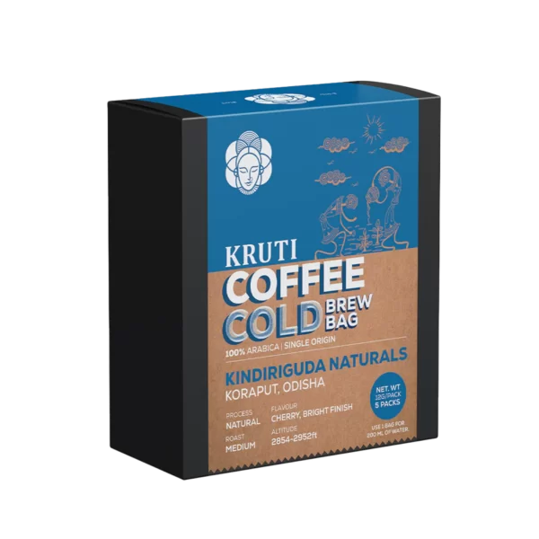 Kruti Coffee - Kindiriguda Naturals Cold Brew Bag | Medium Roast - Pack of 5