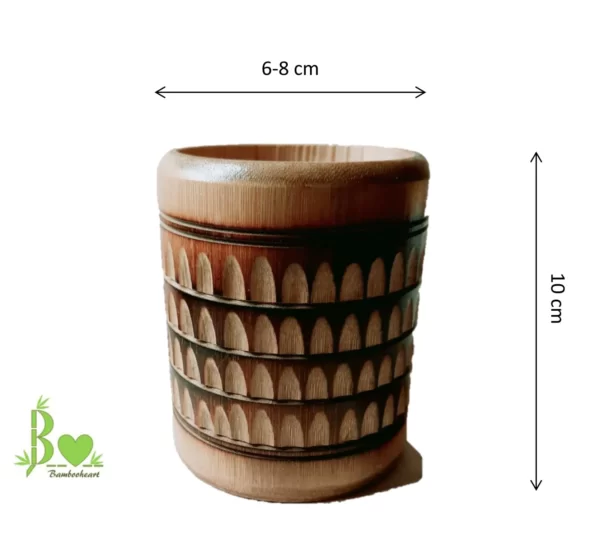 Bamboo Pen Stand- brown - Image 3